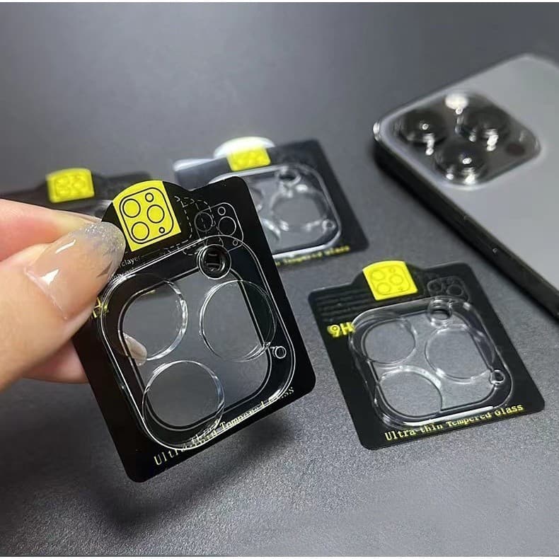 🔥🔥ฟิล์มกระจกเลนส์กล้องสำหรับ iPhone 17 Air/16E/15 Plus 14 Pro Max 13 Pro Max 11 12 13mini นิรภัย ใส ฟิล์มกันรอยกล้อง/12