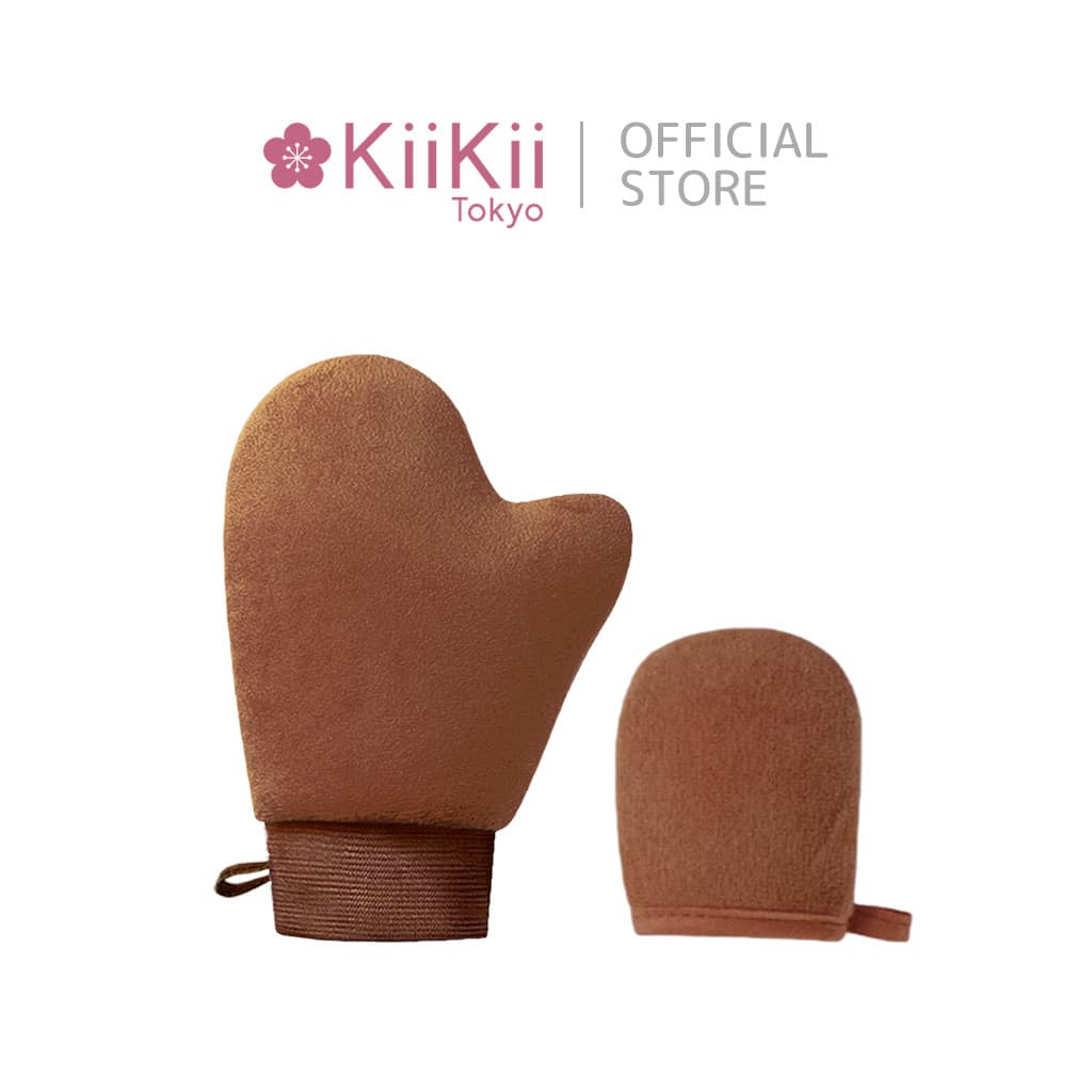KiiKii ถุงมือทาครีมบำรุงผิวกาย ใช้ซ้ำได้ ช่วยกระจายโลชั่นสม่ำเสมอ ผิวเรียบเนียนไม่เลอะมือ