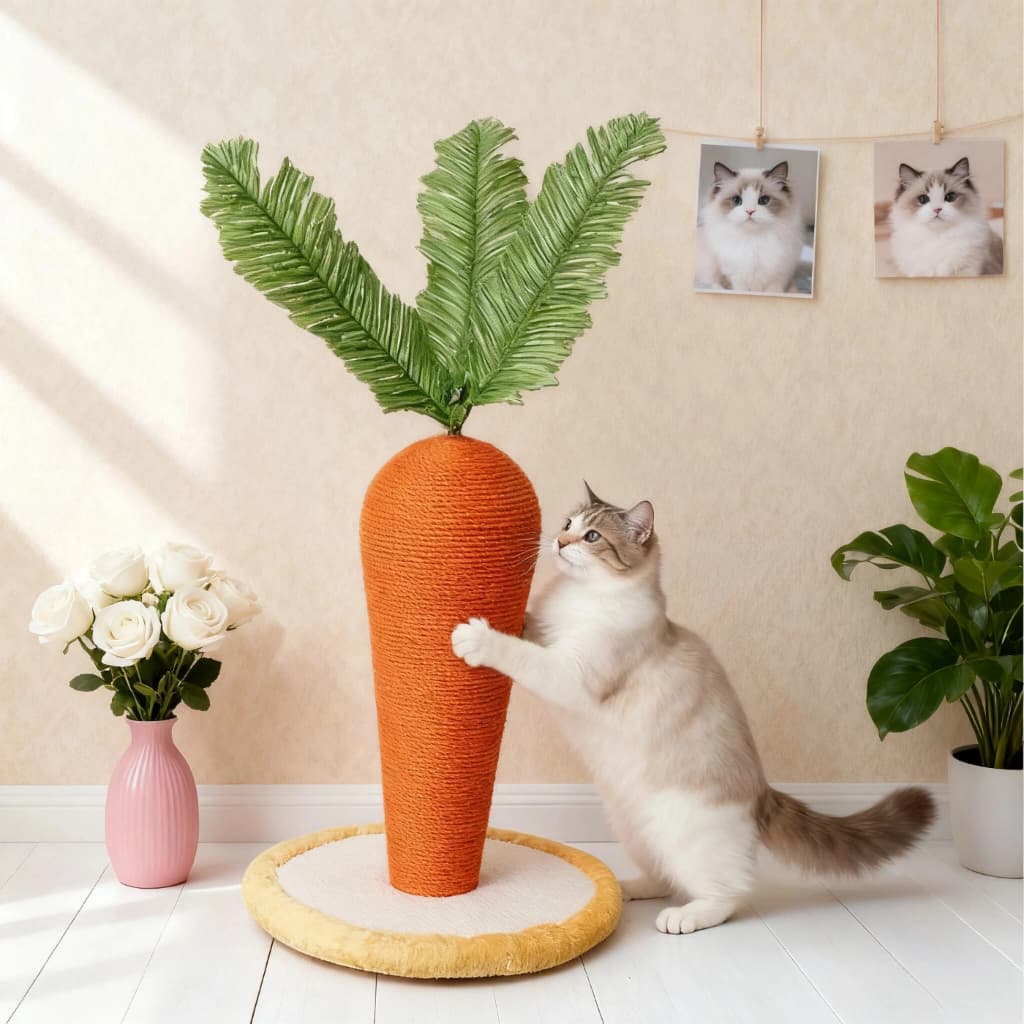 CoCo.pet ที่ฝนเล็บแมวแครอท ลับเล็บแมว เสาลับเล็บ  คอนโดแมว ของเล่นแมว  ฝนเล็บแมว อุปกรณ์แมว
