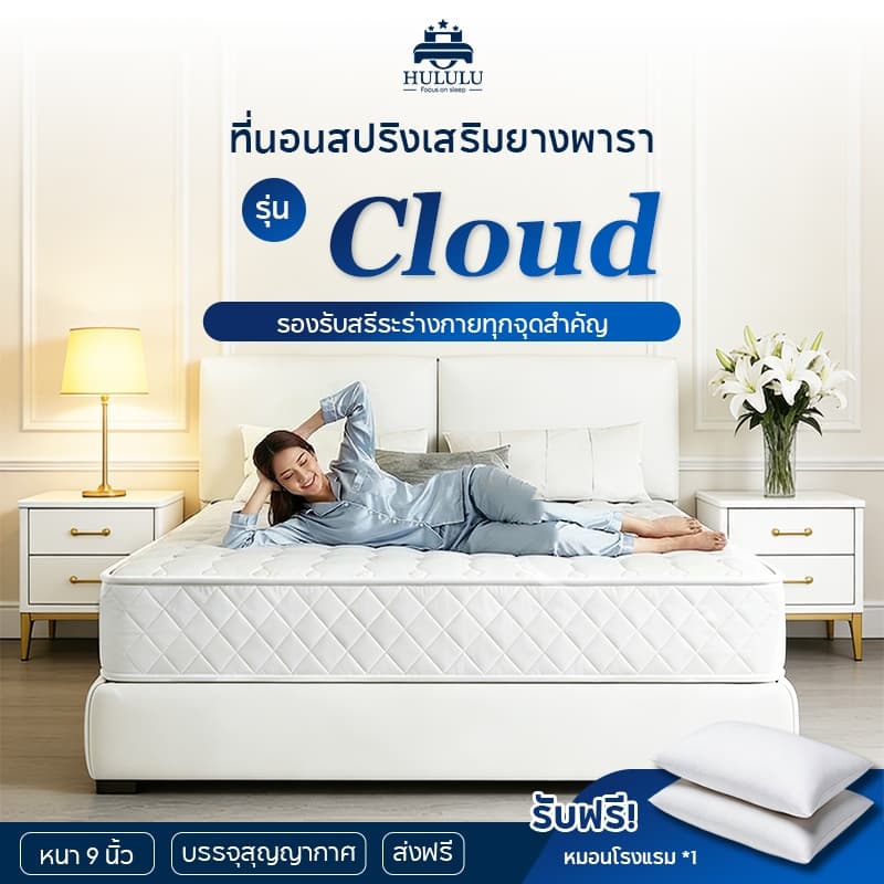 ที่นอนสปริง หนา 9/8 นิ้ว ที่นอนพ็อกเก็ตสปริง 3.5ฟุต 5ฟุต 6ฟุต รับน้ำหนักได้เยอะ ผ้าทอและไส้ที่นุ่มสบาย รับประกัน10ปี